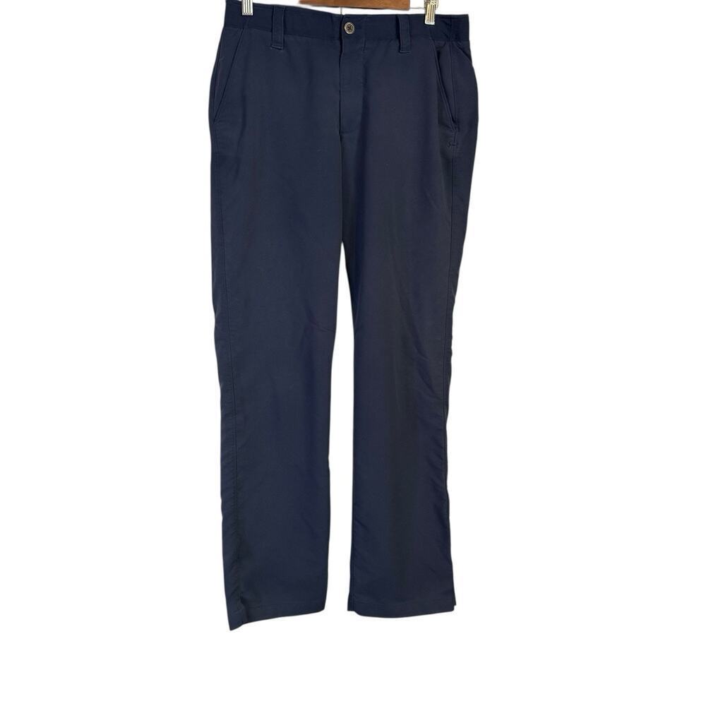 Under Armour Men’s 32x30 Navy Blue Athletic Pants Stretch Waistband Golf Casual